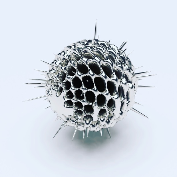 Metallic looking object created in Processing